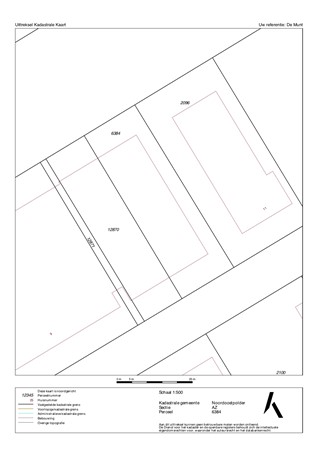 Plattegrond - Havenstraat 9A, 8304 AG Emmeloord - Uittreksel kadastrale kaart Noordoostpolder AZ 6384.jpg